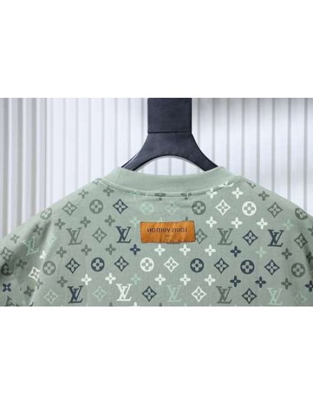 Louis Vuitton Monogram Gradient T-Shirt Green,Louis Vuitton T-Shirts,T-Shirts,CLOTHES