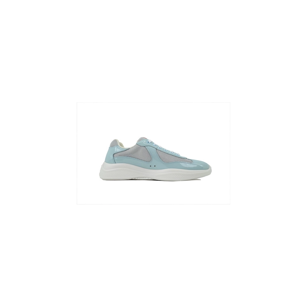 Prada Americas Cup Sneakers Patent Leather Sky Blue