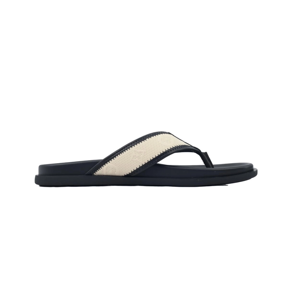 Louis Vuitton Flip Flop Sandal Black And Beige