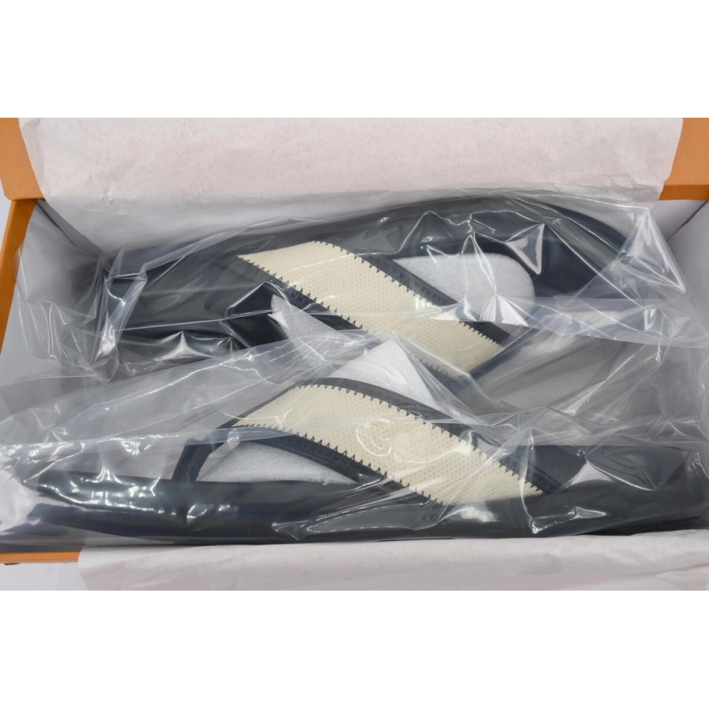 Louis Vuitton Flip Flop Sandal Black And Beige