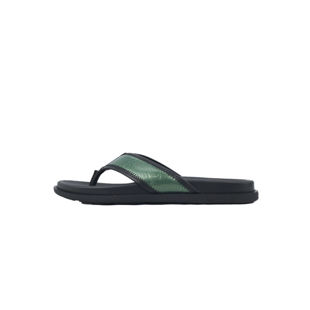 Louis Vuitton Flip Flop Sandal Black And Green