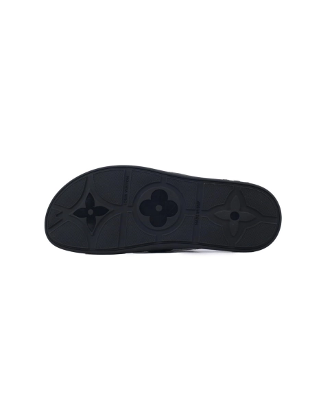 Louis Vuitton Flip Flop Sandal Black And White