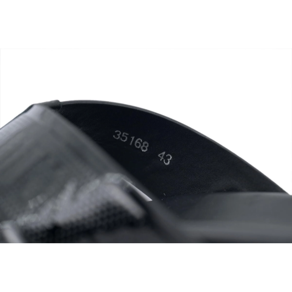 Louis Vuitton Flip Flop Sandal Full-Lettering Logo Jet Black Leather