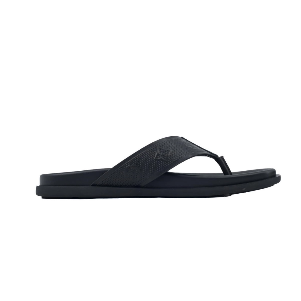 Louis Vuitton Flip Flop Sandal Full-Lettering Logo Matte Black
