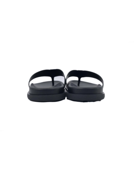 Louis Vuitton Flip Flop Sandal Full-Lettering Logo Matte Black