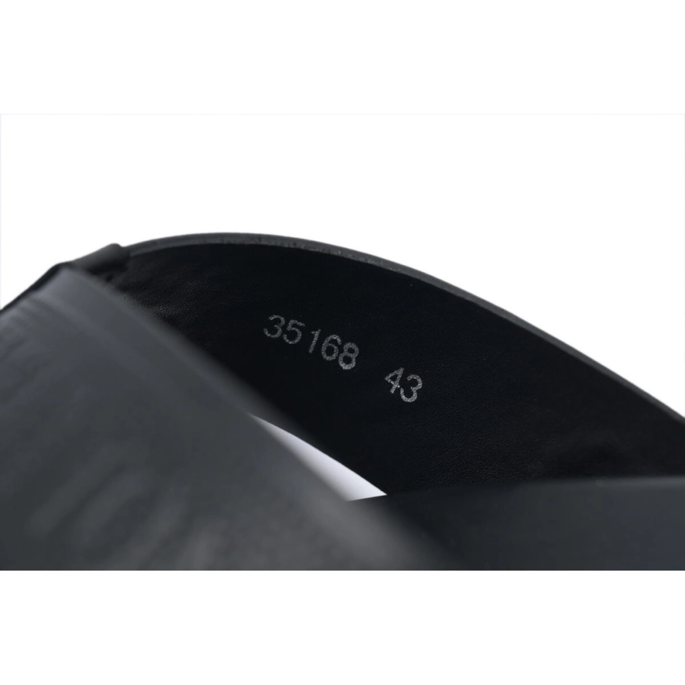 Louis Vuitton Flip Flop Sandal Full-Lettering Logo Matte Black