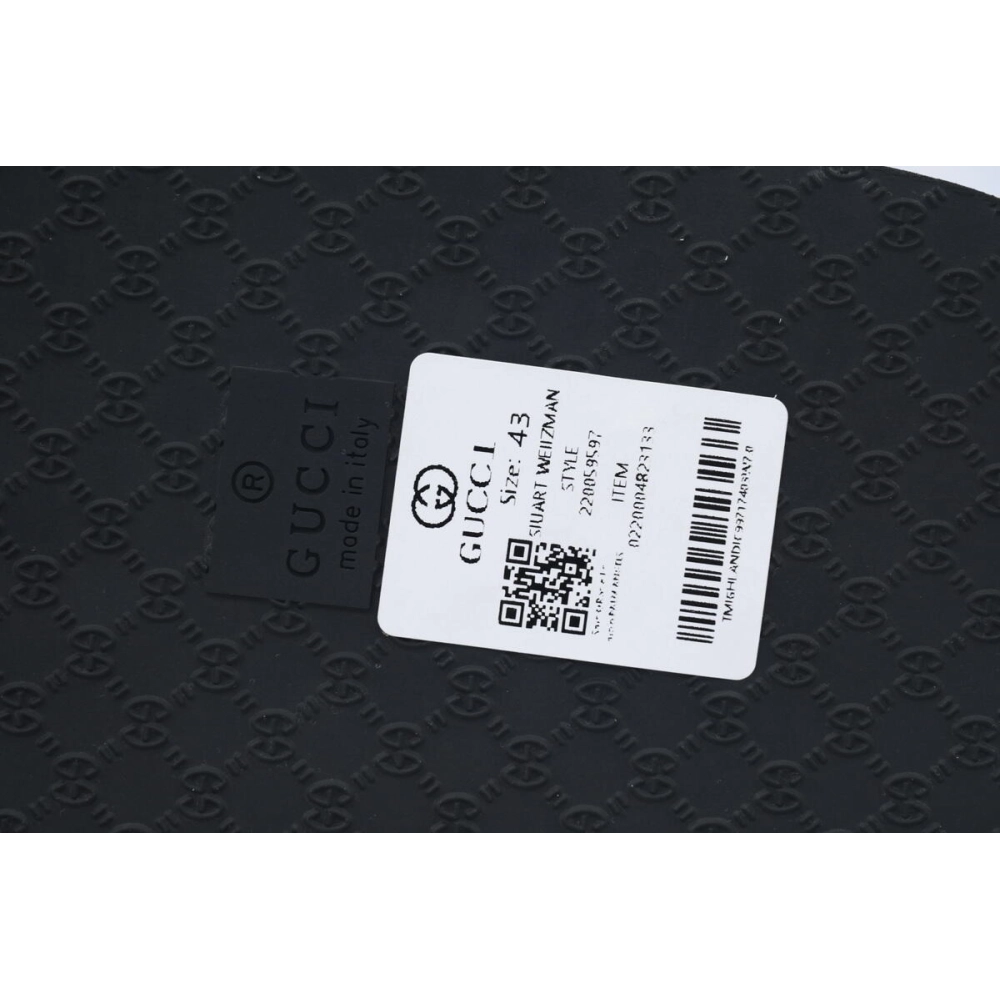 Gucci Flip Flops Logo Bottom Black