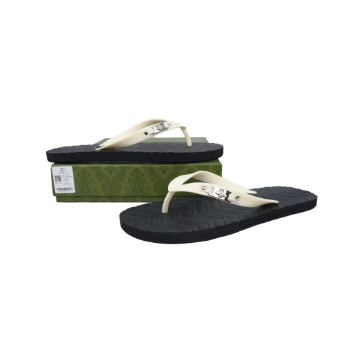 Gucci Flip Flops Black And White