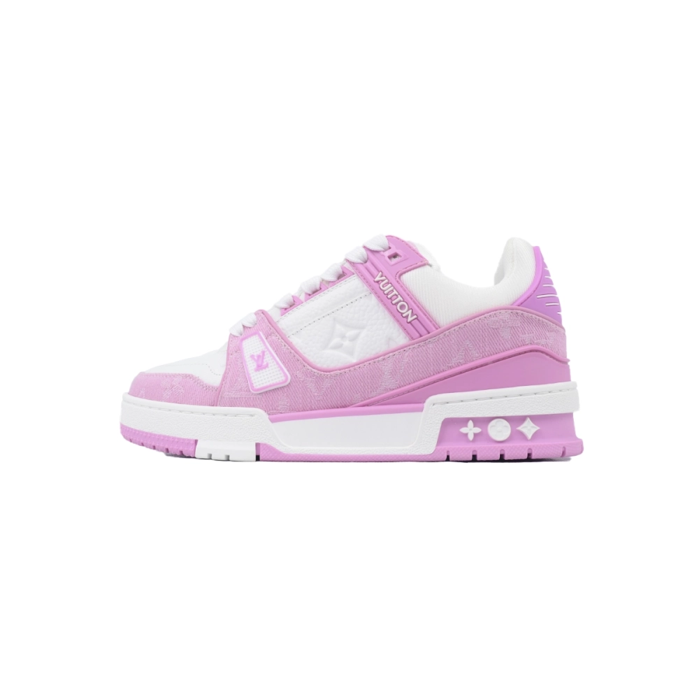 Louis Vuitton Trainer White Pink Cowboy