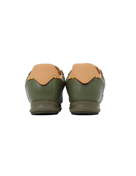 LV BUTTERSOFT Sneaker Lambskin/Plain Calf x Nigo Dark Green