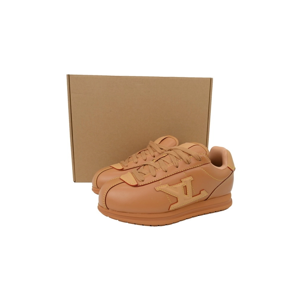 LV BUTTERSOFT Sneaker Lambskin/Plain Calf x Nigo Brown