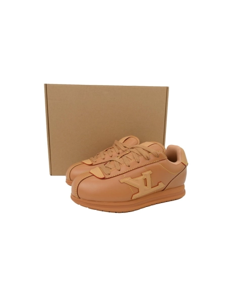 LV BUTTERSOFT Sneaker Lambskin/Plain Calf x Nigo Brown