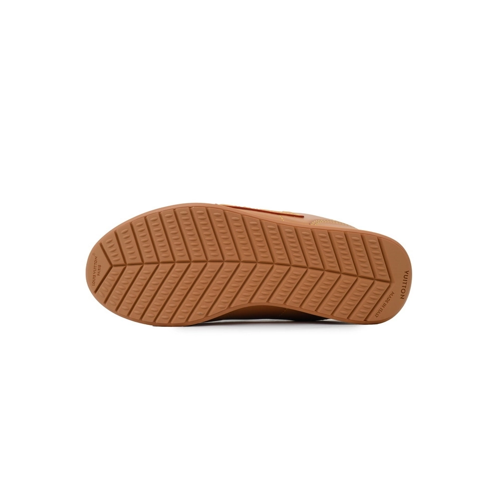LV BUTTERSOFT Sneaker Lambskin/Plain Calf x Nigo Brown