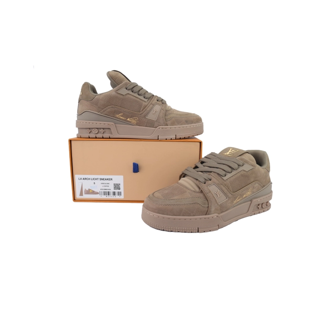 Louis Vuitton Trainer Brown Small Embossing