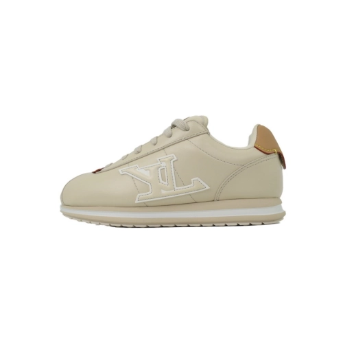 LV BUTTERSOFT Sneaker Lambskin/Plain Calf x Nigo Beige