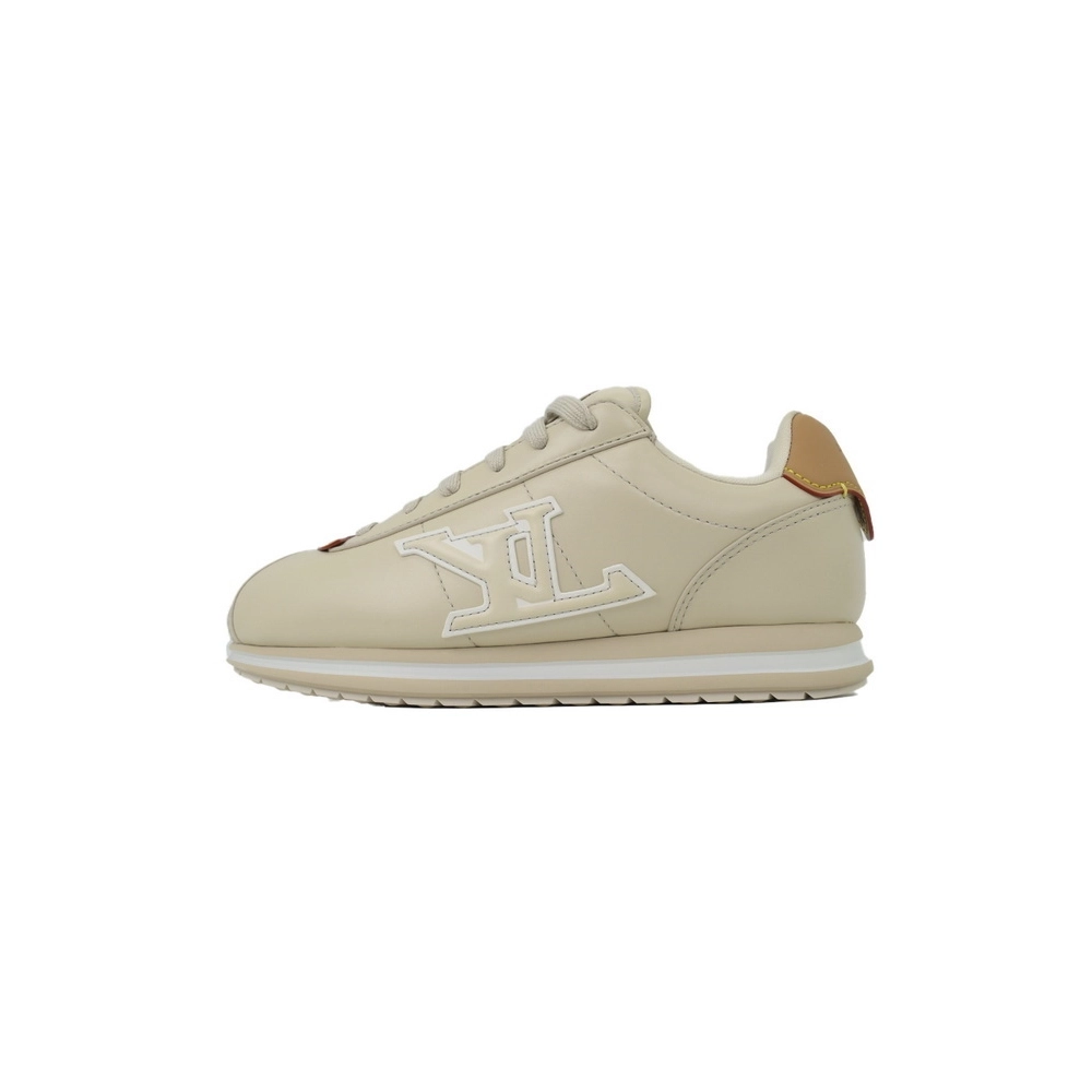 LV BUTTERSOFT Sneaker Lambskin/Plain Calf x Nigo Beige