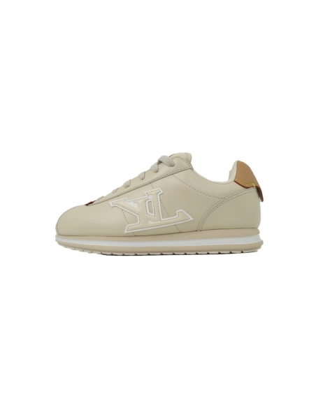 LV BUTTERSOFT Sneaker Lambskin/Plain Calf x Nigo Beige