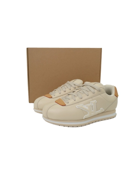 LV BUTTERSOFT Sneaker Lambskin/Plain Calf x Nigo Beige