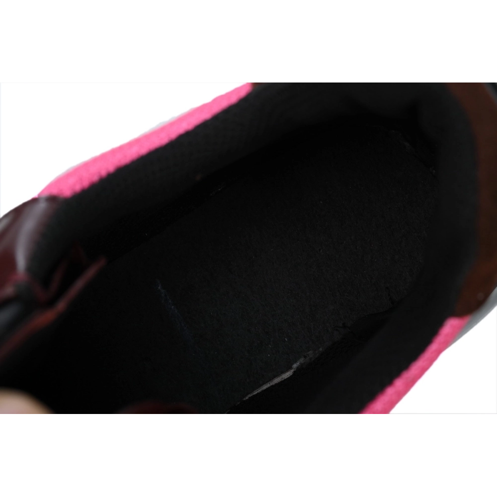 Prada Prada Brushed Leather Sneakers Bike Fabric Suede Garnet Peony Pink 2EG424_3LNN_F0KFF