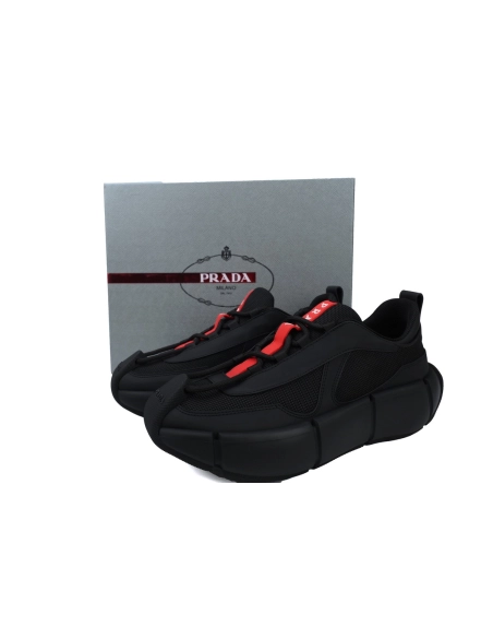 Prada Sneakers Black Red