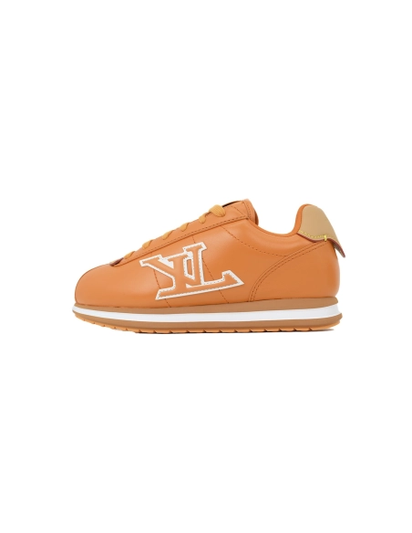 LV BUTTERSOFT Sneaker Lambskin/Plain Calf x Nigo Orange