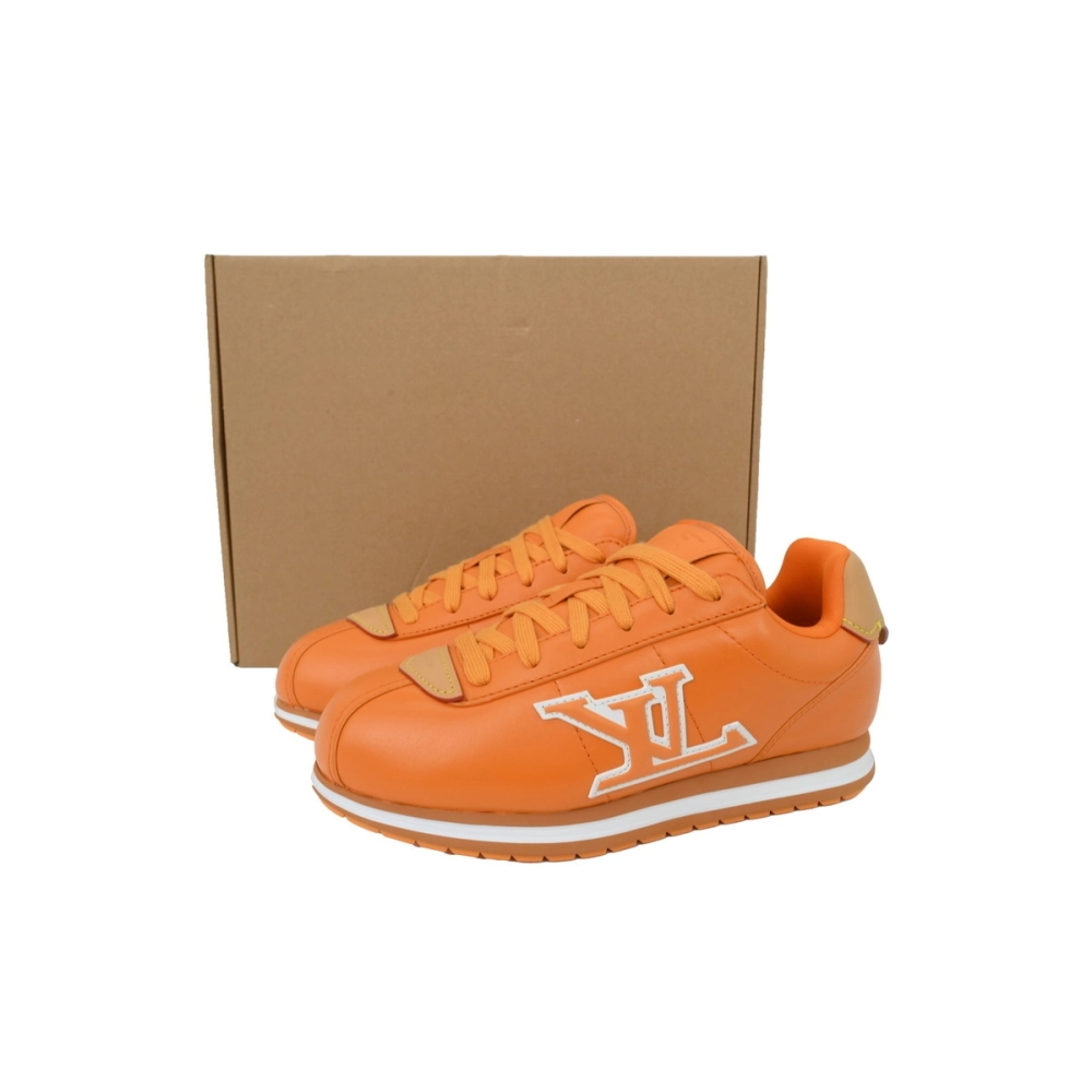 LV BUTTERSOFT Sneaker Lambskin/Plain Calf x Nigo Orange