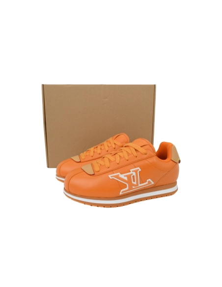 LV BUTTERSOFT Sneaker Lambskin/Plain Calf x Nigo Orange