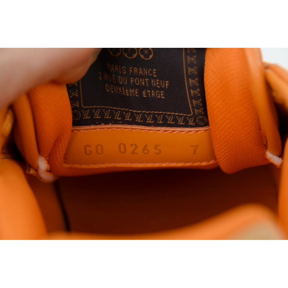 LV BUTTERSOFT Sneaker Lambskin/Plain Calf x Nigo Orange