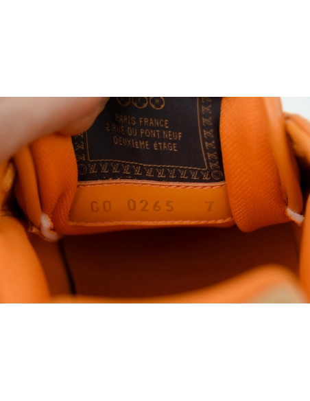 LV BUTTERSOFT Sneaker Lambskin/Plain Calf x Nigo Orange