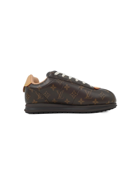 LV BUTTERSOFT Sneaker Lambskin/Plain Calf x Nigo Dark Brown Monogram Pattern