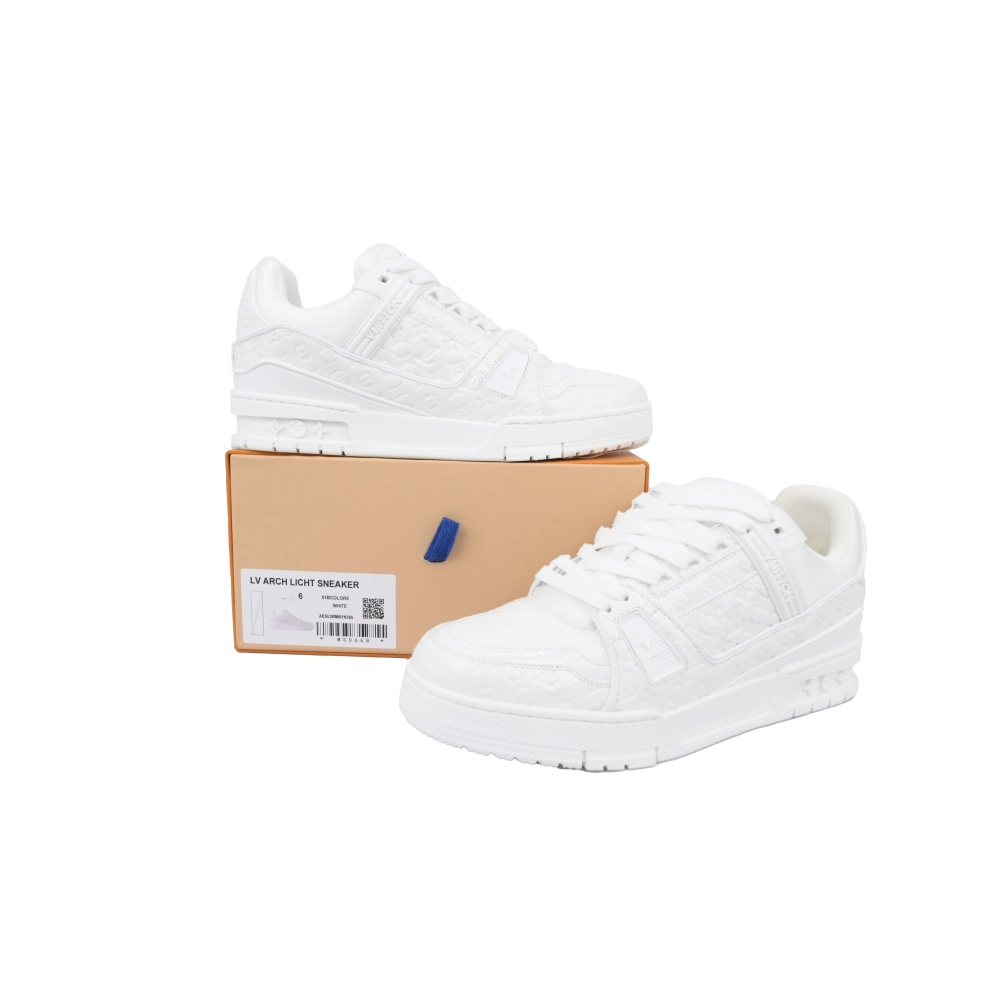Louis Vuitton Trainer White Lychee Lacquer Skin