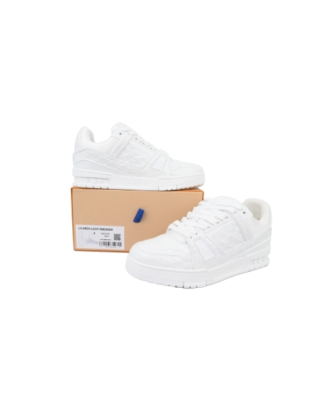 Louis Vuitton Trainer White Lychee Lacquer Skin