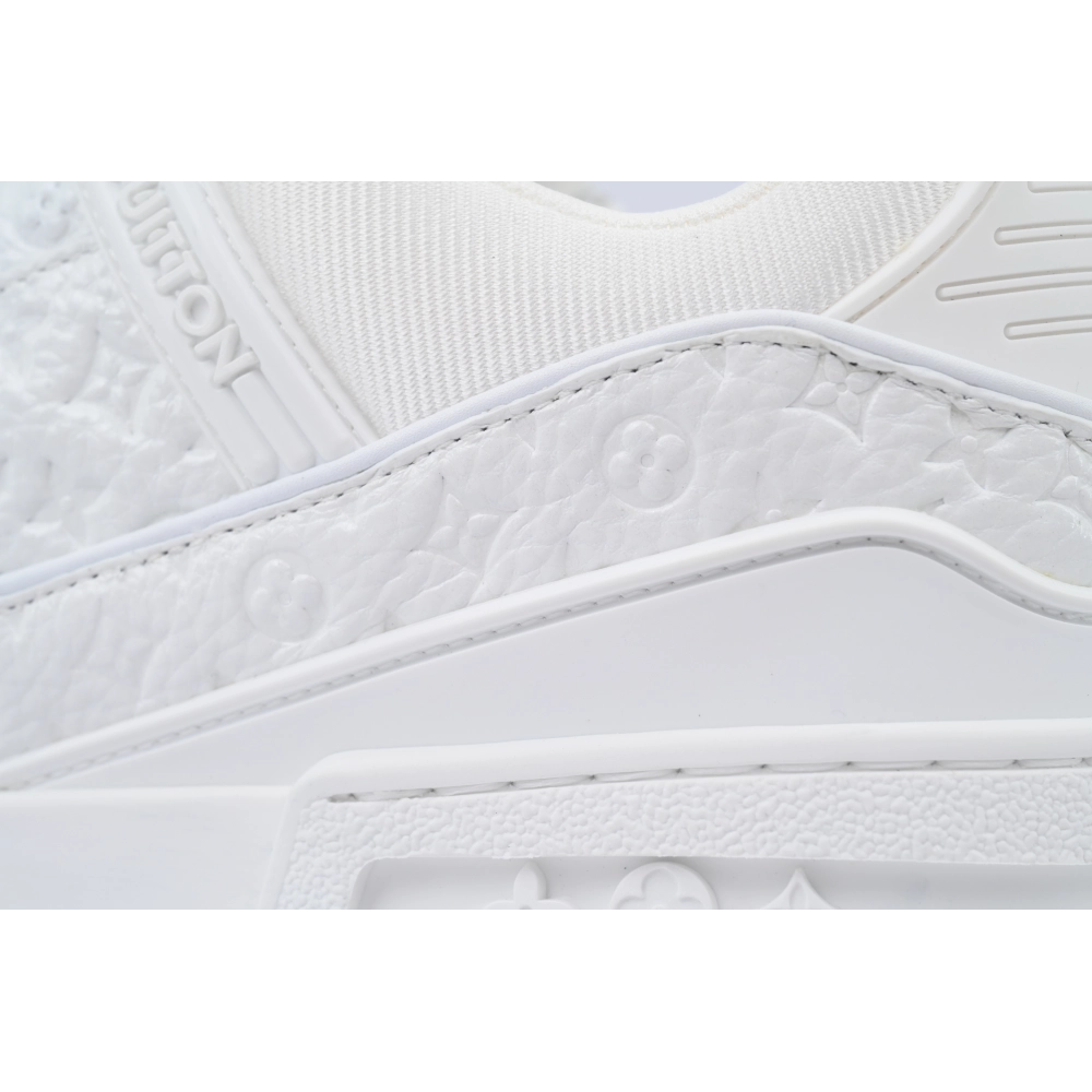Louis Vuitton Trainer White Lychee Lacquer Skin