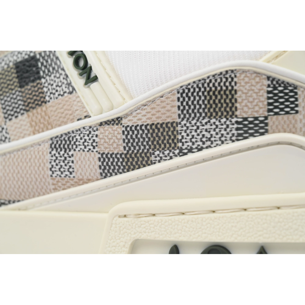 Louis Vuitton Trainer Grey White Grid