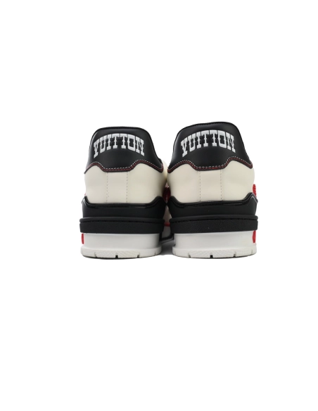 Louis Vuitton Trainer Sneaker White Red Black 1AD7JR