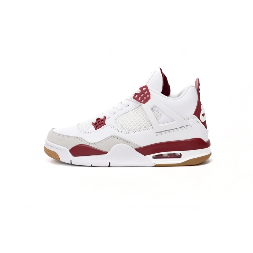Nike SB x Air Jordan 4 White Red DR5415-160