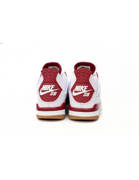 Nike SB x Air Jordan 4 White Red DR5415-160