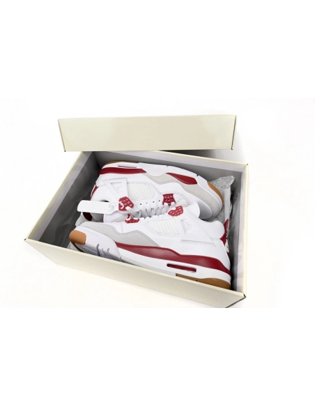 Nike SB x Air Jordan 4 White Red DR5415-160