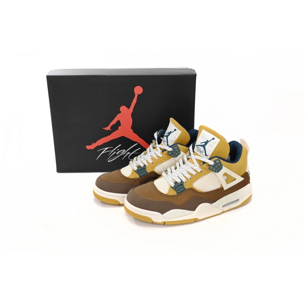 Air Jordan 4 Cacao Wow Brown White FB2214-200