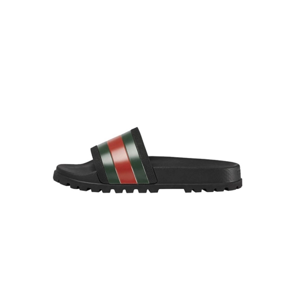 Gucci Web Slide Sandal Black 429469 GIB10 1098
