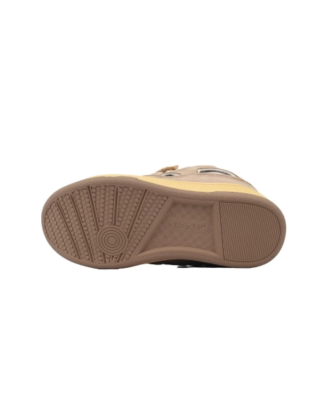 Lanvin Curb Sneakers White Brown