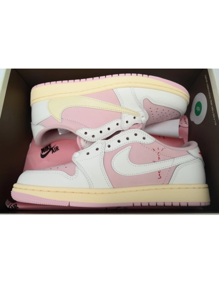 Air Jordan 1 Low OG x Travis Scott White Pink DM7866-600