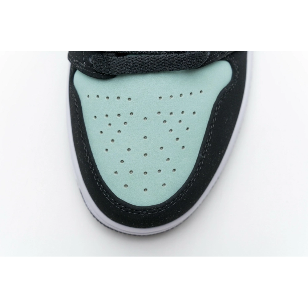 Air Jordan 1 Low Black Aurora Green Laser Orange CK3022-013