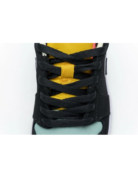 Air Jordan 1 Low Black Aurora Green Laser Orange CK3022-013