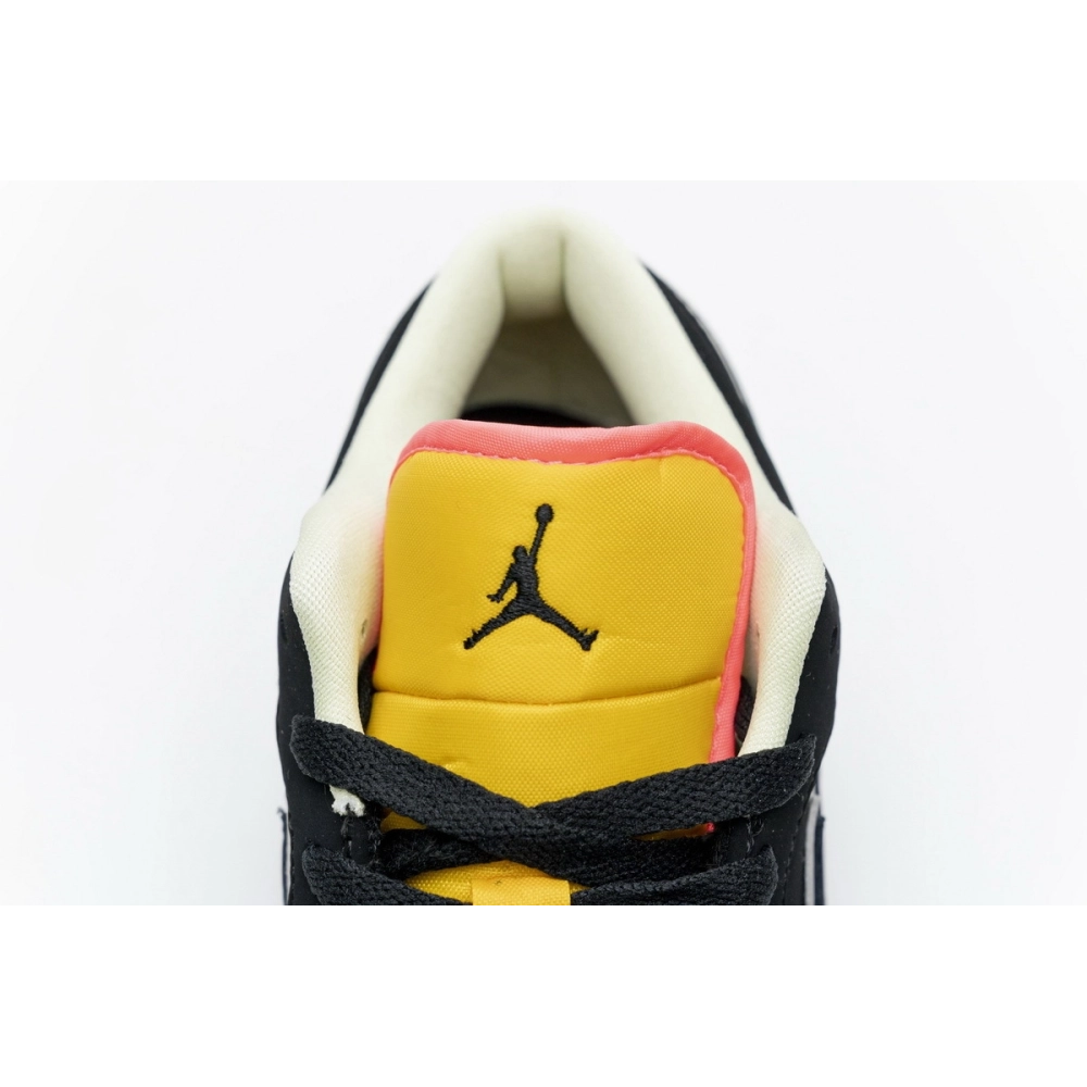 Air Jordan 1 Low Black Aurora Green Laser Orange CK3022-013