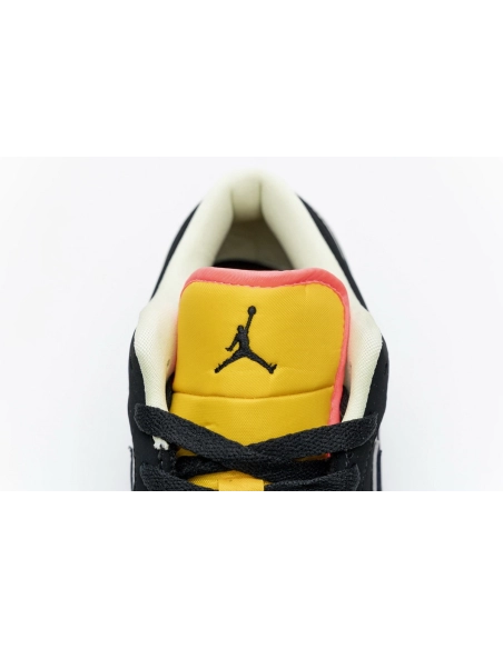 Air Jordan 1 Low Black Aurora Green Laser Orange CK3022-013