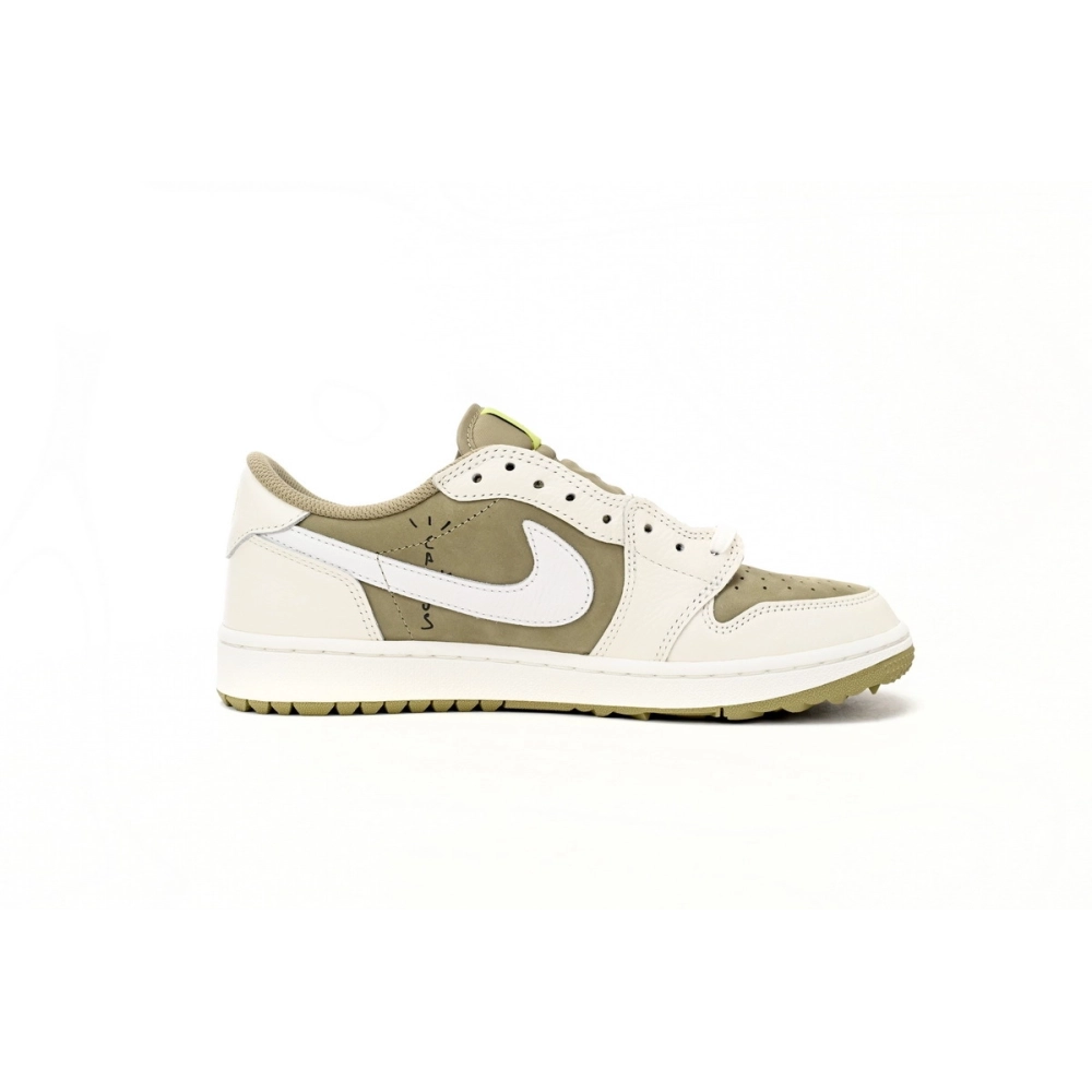 Air Jordan 1 Retro Low Golf Travis Scott Neutral Olive FZ3124-200