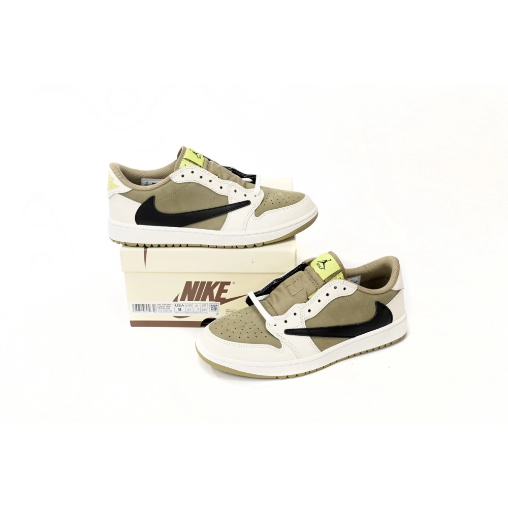Air Jordan 1 Retro Low Golf Travis Scott Neutral Olive FZ3124-200
