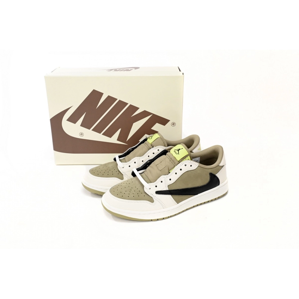 Air Jordan 1 Retro Low Golf Travis Scott Neutral Olive FZ3124-200