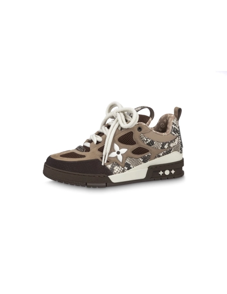 Louis Vuitton LV Skate Sneaker Brown Snakeskin 1ABMG6